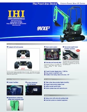 Mini ekskavatörler Kato 9VX-3 Electric