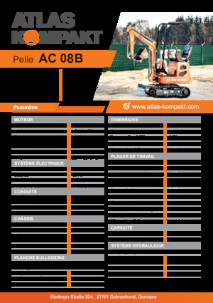 Mini Excavators Atlas Kompakt AC 08B