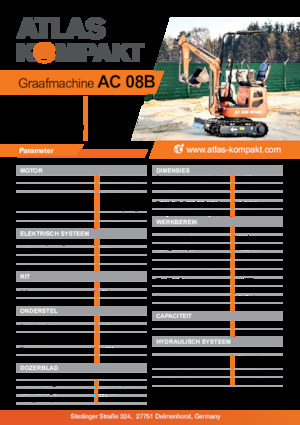Mini Excavators Atlas Kompakt AC 08B