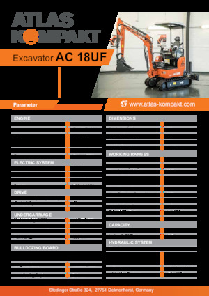 Mini Excavators Atlas Kompakt AC 18UF