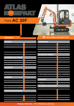 Mini ekskavatörler Atlas Kompakt AC 20F