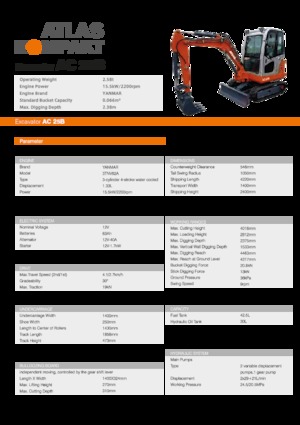 Mini ekskavatörler Atlas Kompakt AC 25B