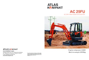 Mini ekskavatörler Atlas Kompakt AC 25FU