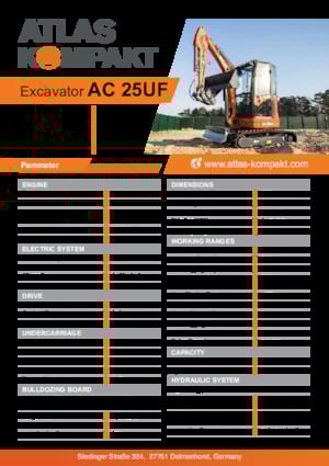 Mini Excavators Atlas Kompakt AC 25UF