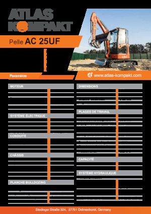 Mini Excavators Atlas Kompakt AC 25UF