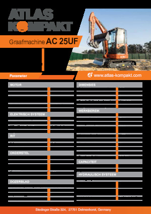 Mini Excavators Atlas Kompakt AC 25UF