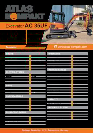 Mini Excavators Atlas Kompakt AC 35UF