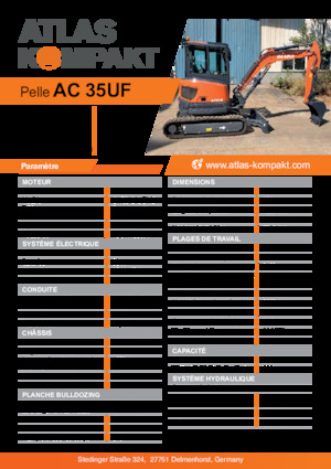 Mini Excavators Atlas Kompakt AC 35UF