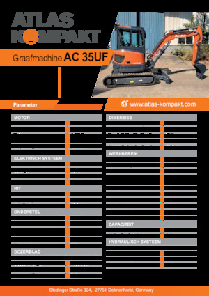 Mini Excavators Atlas Kompakt AC 35UF