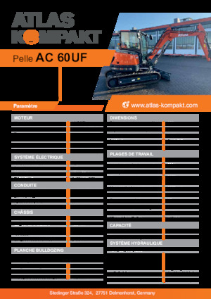 Mini Excavators Atlas Kompakt AC 60UF