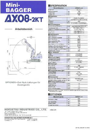 Mini Excavators Airman AX 08-3