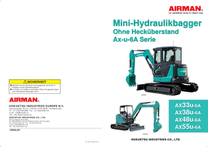 Mini Excavators Airman AX 55 U 6A