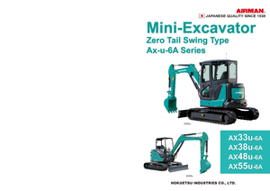Mini Excavators Airman AX 55 U 6A