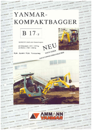 Mini Excavators Yanmar B 17-2