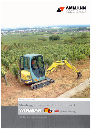 Mini ekskavatörler Yanmar B 18 EX