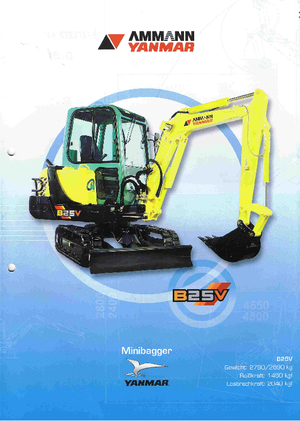 Mini Excavators Yanmar B 25 V