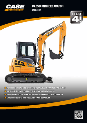 Mini Excavators Case CX55B ZTS