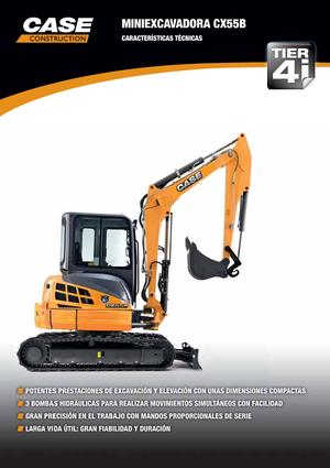 Mini Excavators Case CX55B ZTS