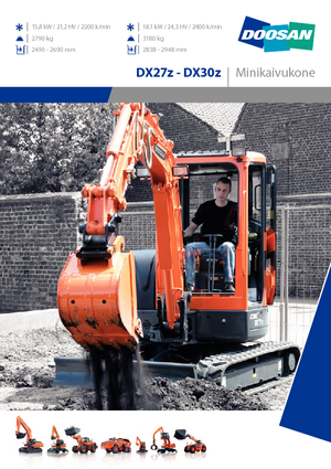 Mini Excavators Doosan DX30Z
