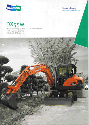 Wheel Excavators Doosan DX55W