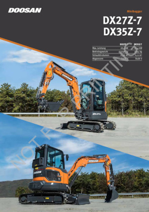 Mini Excavators Doosan DX27Z-7