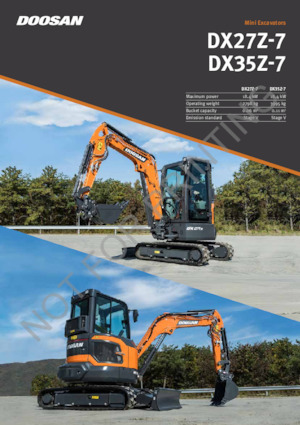 Mini Excavators Doosan DX27Z-7