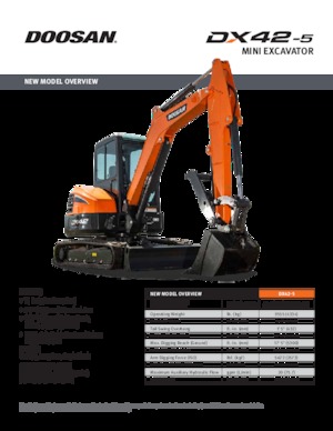 Mini ekskavatörler Doosan DX42-5