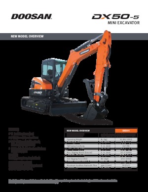 Mini Excavators Doosan DX50-5