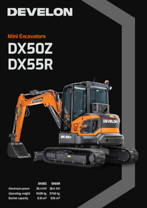 Mini Excavators Develon DX55R-7