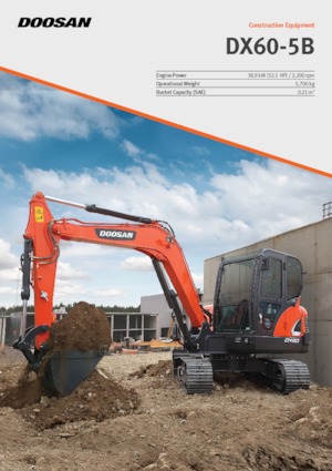 Mini Excavators Doosan DX60-5B