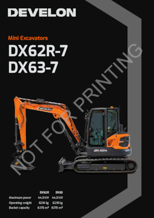 Crawler Excavators Develon DX62R-7