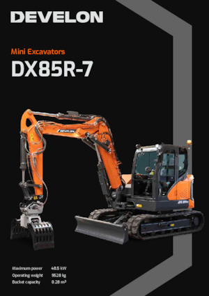 Crawler Excavators Develon DX85R-7