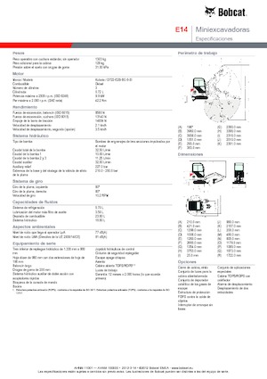 Mini Excavators Bobcat E 14