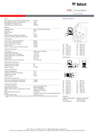 Mini Excavators Bobcat E 16