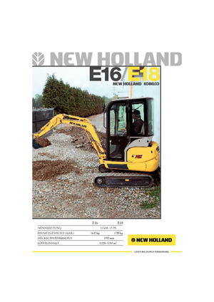 Mini Excavators New Holland E 16