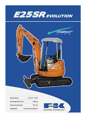 Mini Excavators Fiat Kobelco E 25 SR