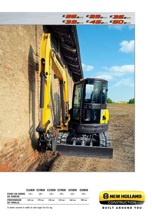 Mini Excavators New Holland E35B SR