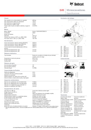 Mini ekskavatörler Bobcat E45