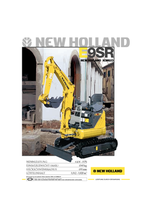 Mini Excavators New Holland E9SR