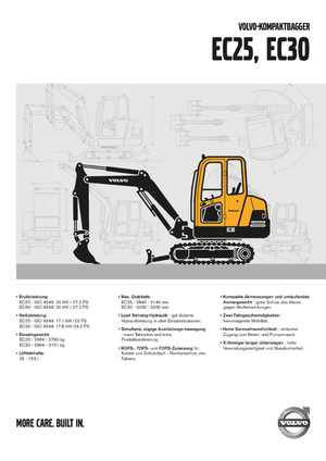 Mini ekskavatörler Volvo EC30