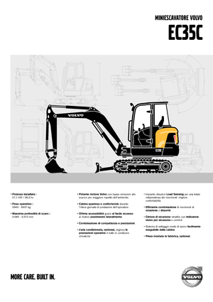 Mini ekskavatörler Volvo EC35C