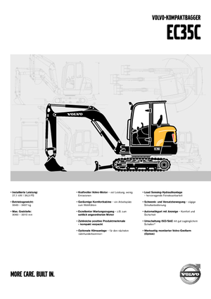 Mini Excavators Volvo EC35C