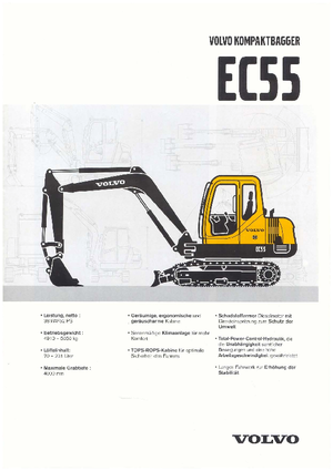 Mini Excavators Volvo EC55