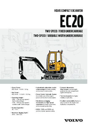 Mini Excavators Volvo EC20