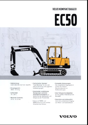 Mini Excavators Volvo EC50V