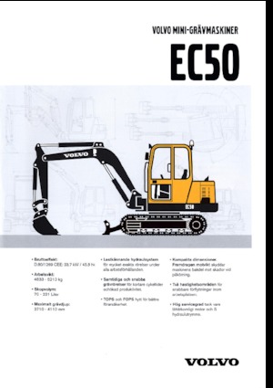 Mini Excavators Volvo EC50V