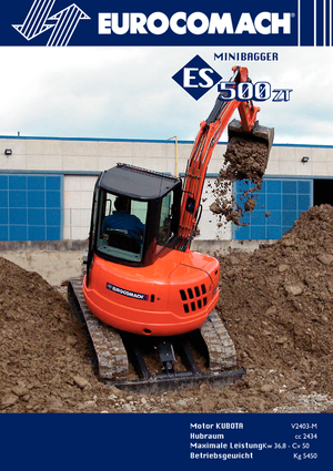 Mini Excavators Eurocomach ES 500 ZT