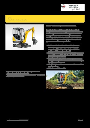Mini Excavators Wacker Neuson ET16