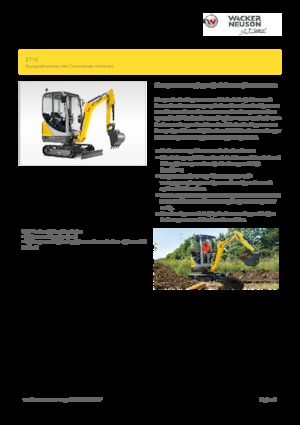Mini Excavators Wacker Neuson ET16
