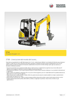 Mini Excavators Wacker Neuson ET 18